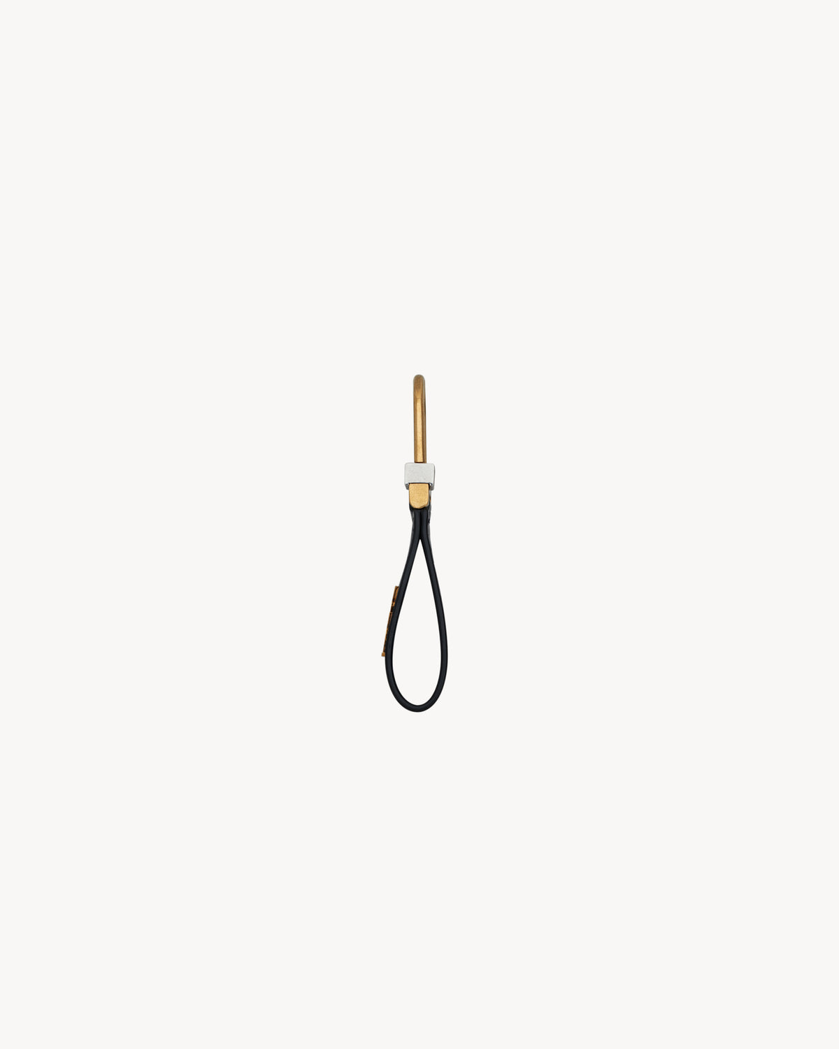 BEN DAWOOD® Black Keychain with Gold-Tone Hardware