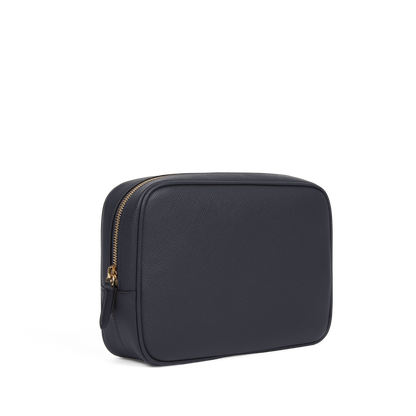 BEN DAWOOD® Luxury Black Wash Bag with Gold Logo