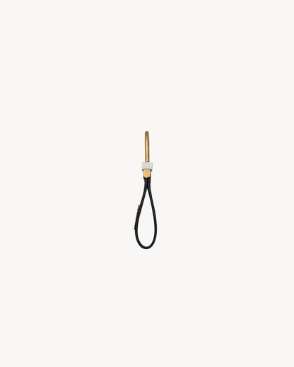 BEN DAWOOD® Black Keychain with Gold-Tone Hardware