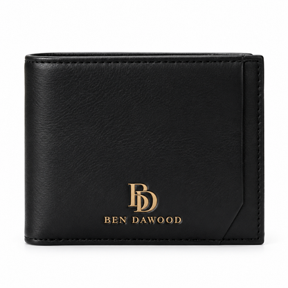 BEN DAWOOD® Black Bifold Wallet for Men