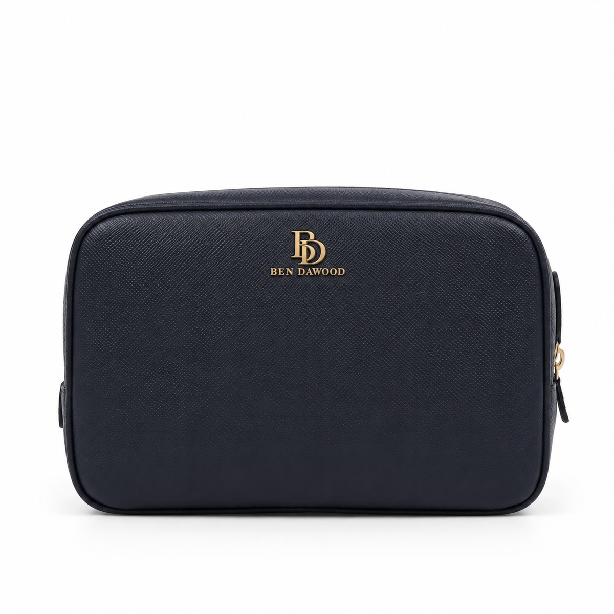 BEN DAWOOD® Luxury Black Wash Bag with Gold Logo